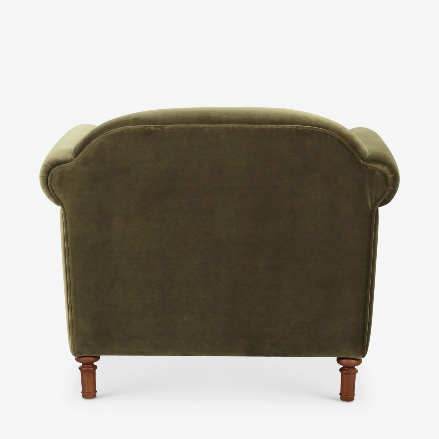 Rosati Velvet Accent Armchair, Loden / Deep Olive Green, 38" W x 33" D x 31" H