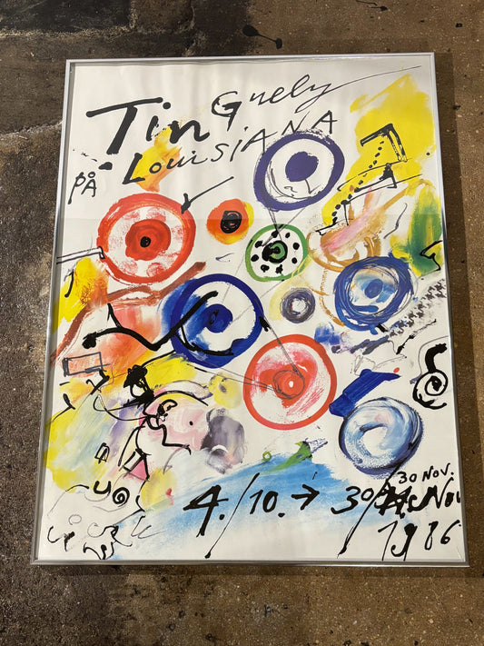 Exibitiin Poster by Jean Tinguley, 24.5" W x 1.5" D x 35.5" H
