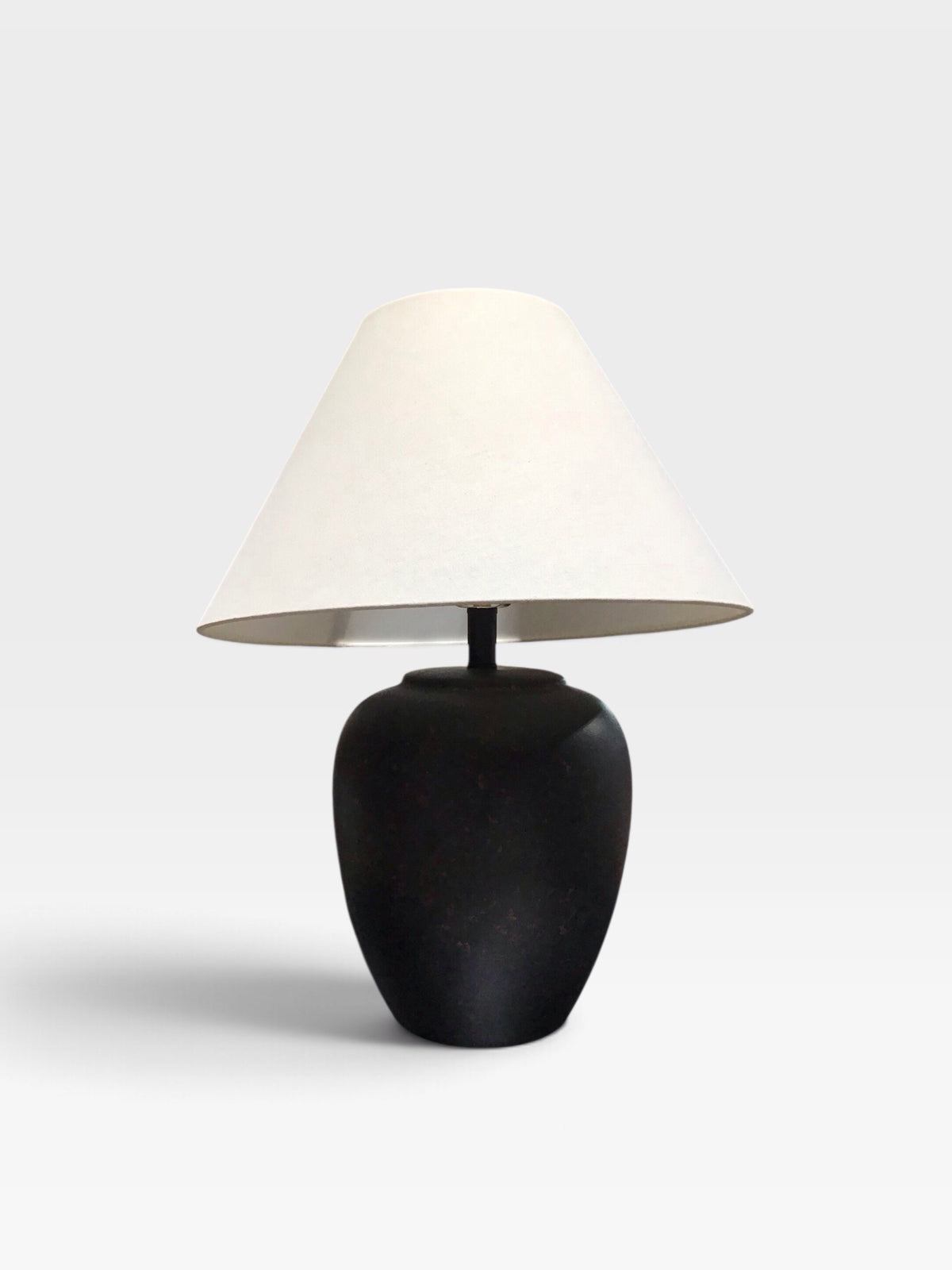 Black Ceramic Table Lamp 18"Dia x 25"H