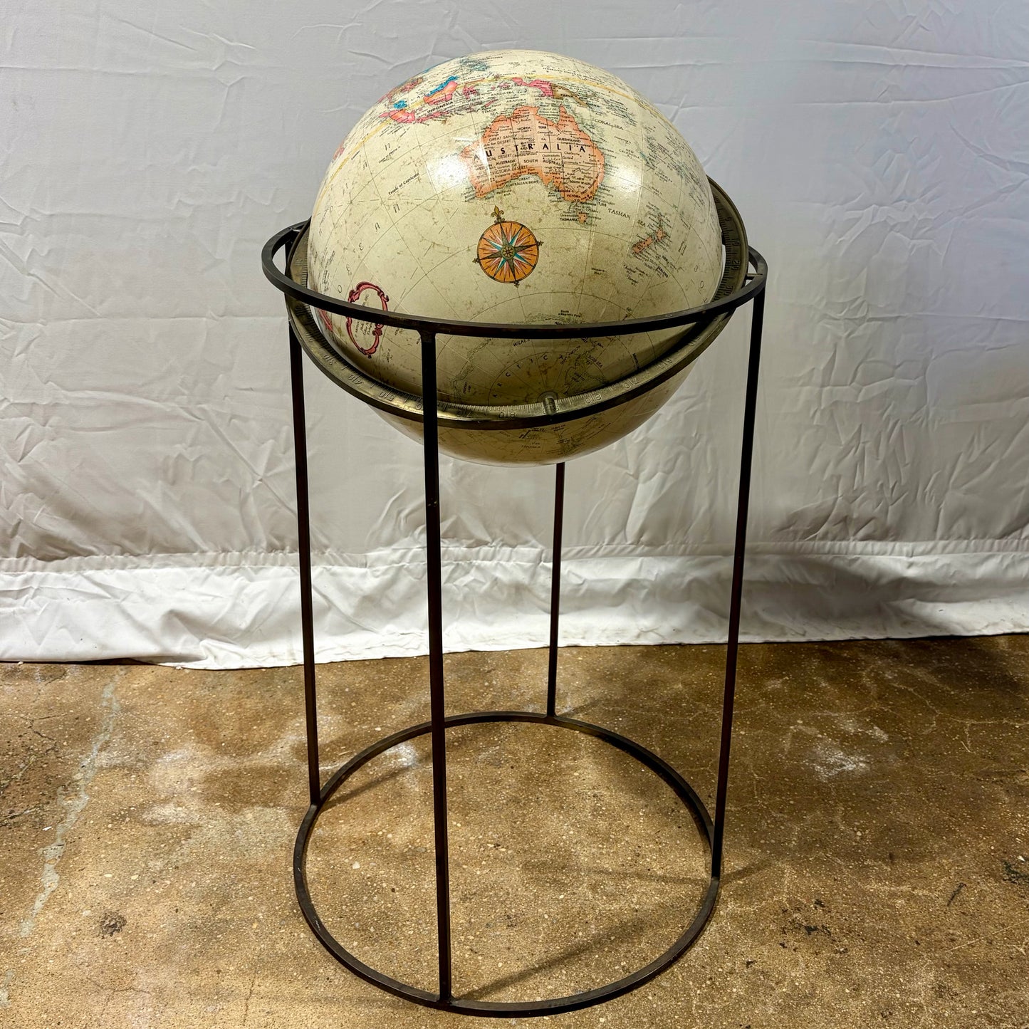 VTG World Globe on Stand by Replogle Globes Inc., 18"W x 18"D x 36"H