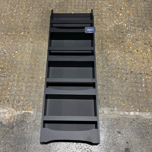 Wall Mounted Magazine Rack, black 46.5" H x 15" W x 5" D