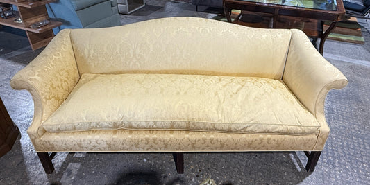 Chippendale sofa, down filled bench seat, 76"L x 23"D x 33"H