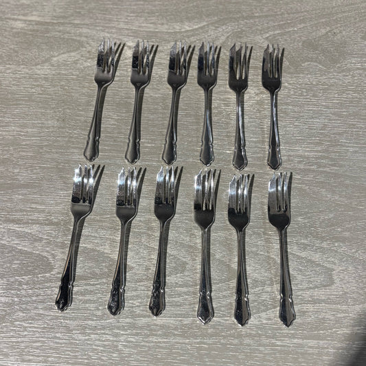 SET 12 Forks, Sheffield, England 5.5" L x .75" W x .5" H