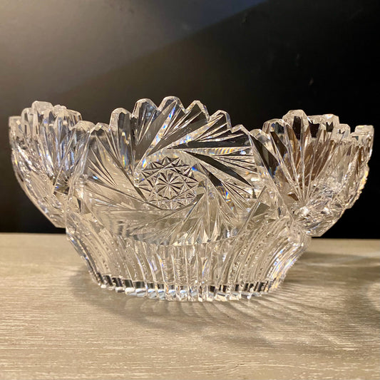 Vintage Crystal Bowl, 8"D x 3"H (AS IS)