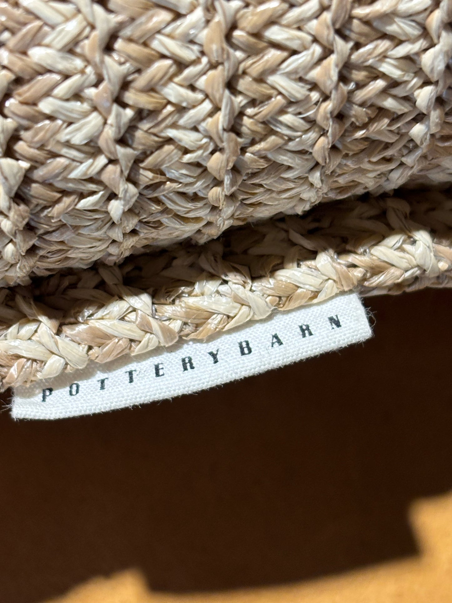 Khaki Pottery Barn Pillow 20" W x 20" D x 7" H