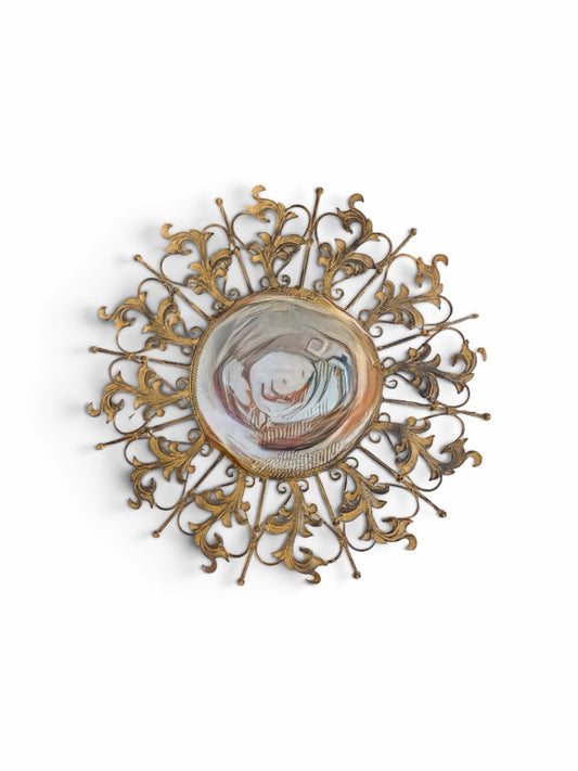 Round Metal Mirror