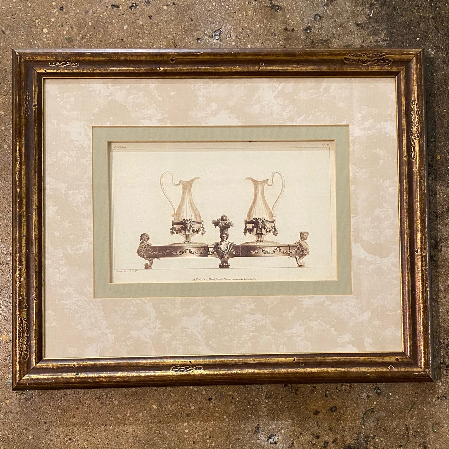 Neoclassical Prints IV, 21.25"W x 17.25"H x 1.25"D