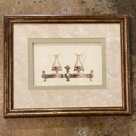 Neoclassical Prints IV, 21.25"W x 17.25"H x 1.25"D