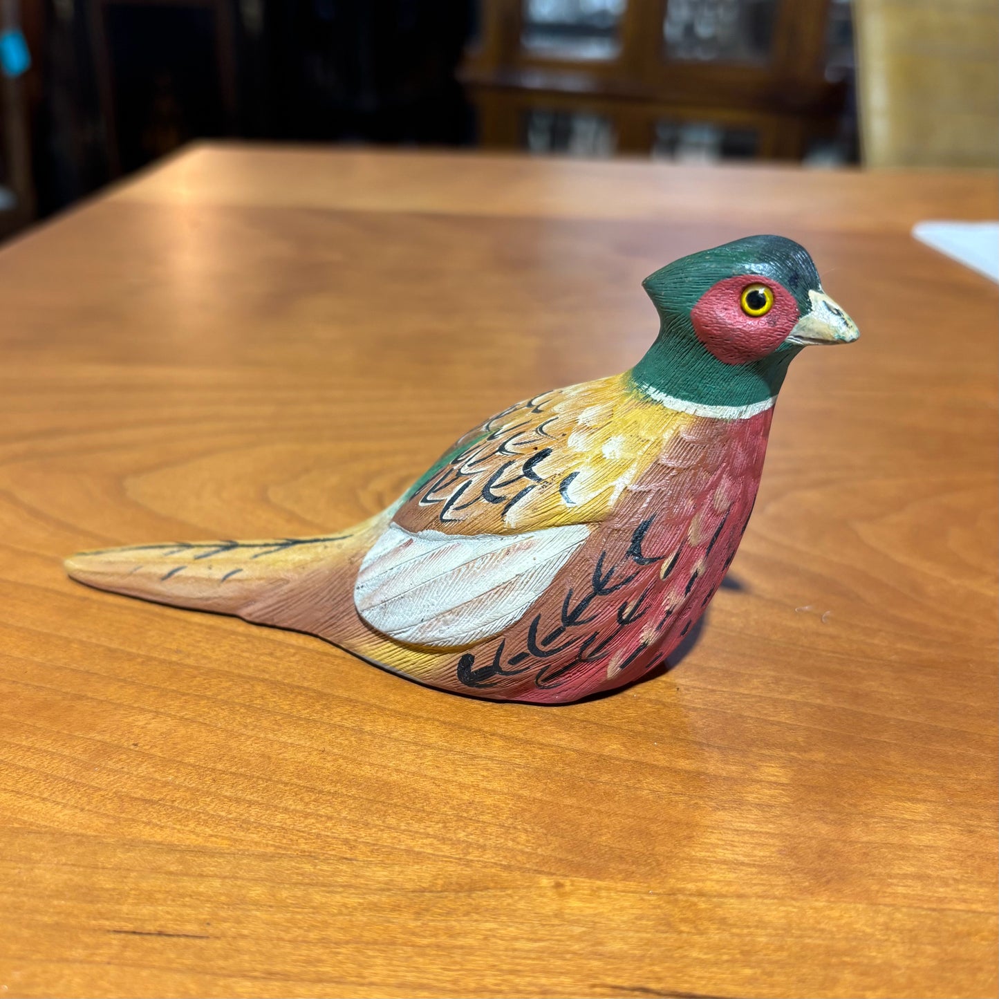 VTG Pheasant Figurine signed B. Stegenga 5.5" L x 3" H