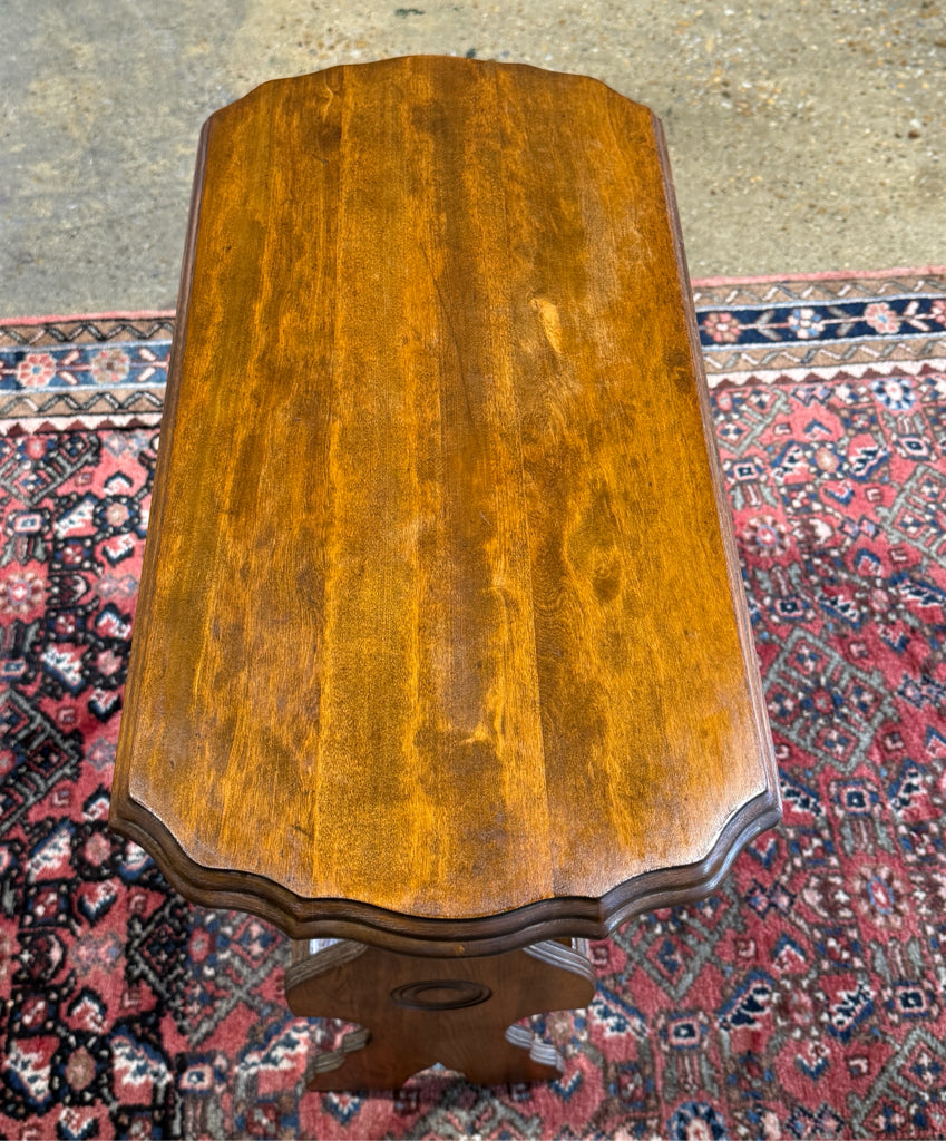 VTG library side table w/bookshelf, 24"W x 12"D x 24"H
