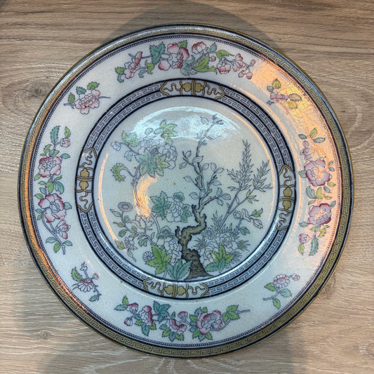 Indian Tree Pattern PB&H Dresden Mark Plate, 9"Dia