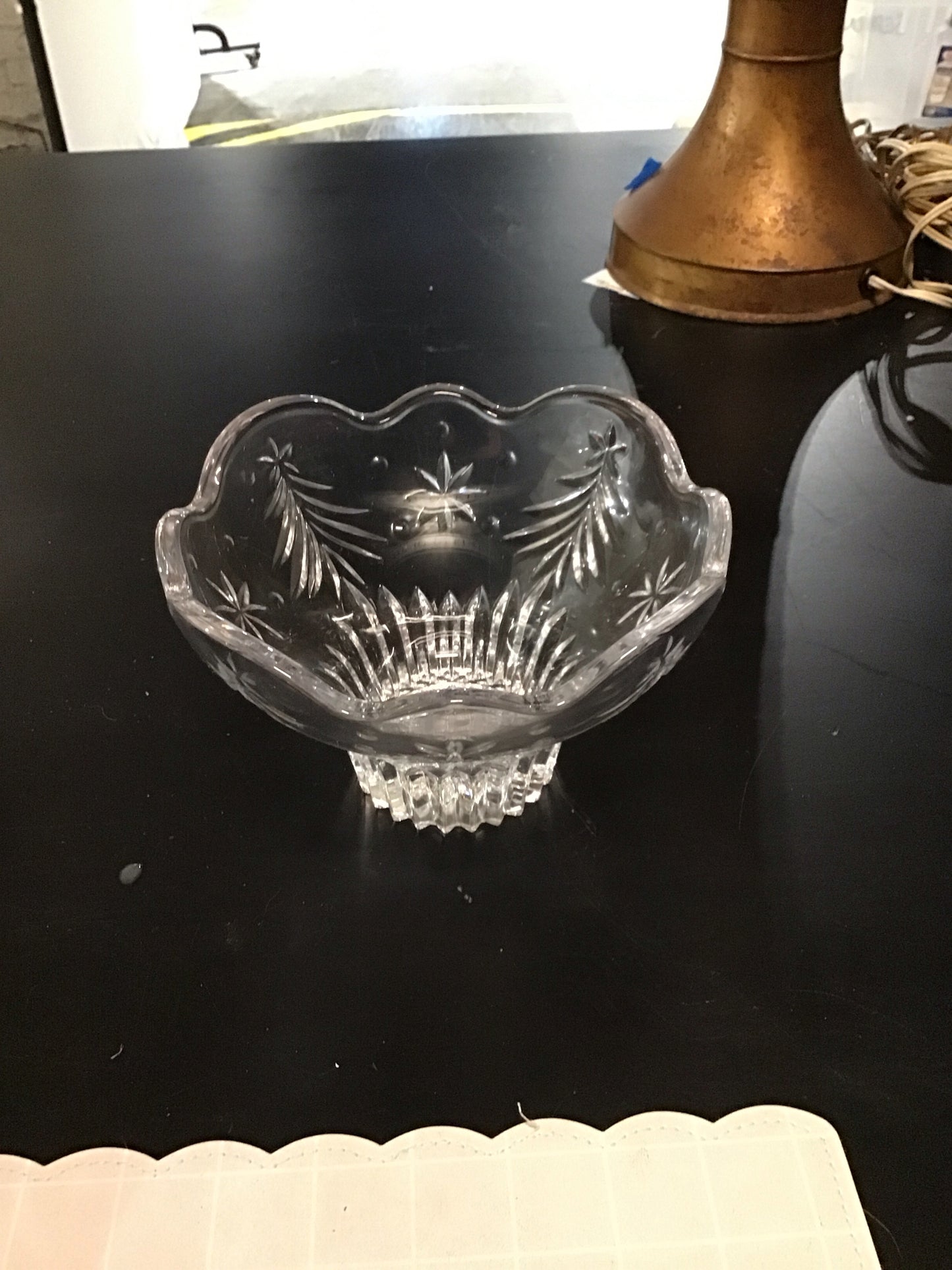Mikasa Footed Bowl " Christmas Night" 4" H x 6" Dia.