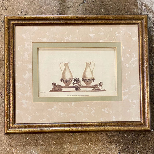 Neoclassical Prints I, 21.25"W x 17.25"H x 1.25"D