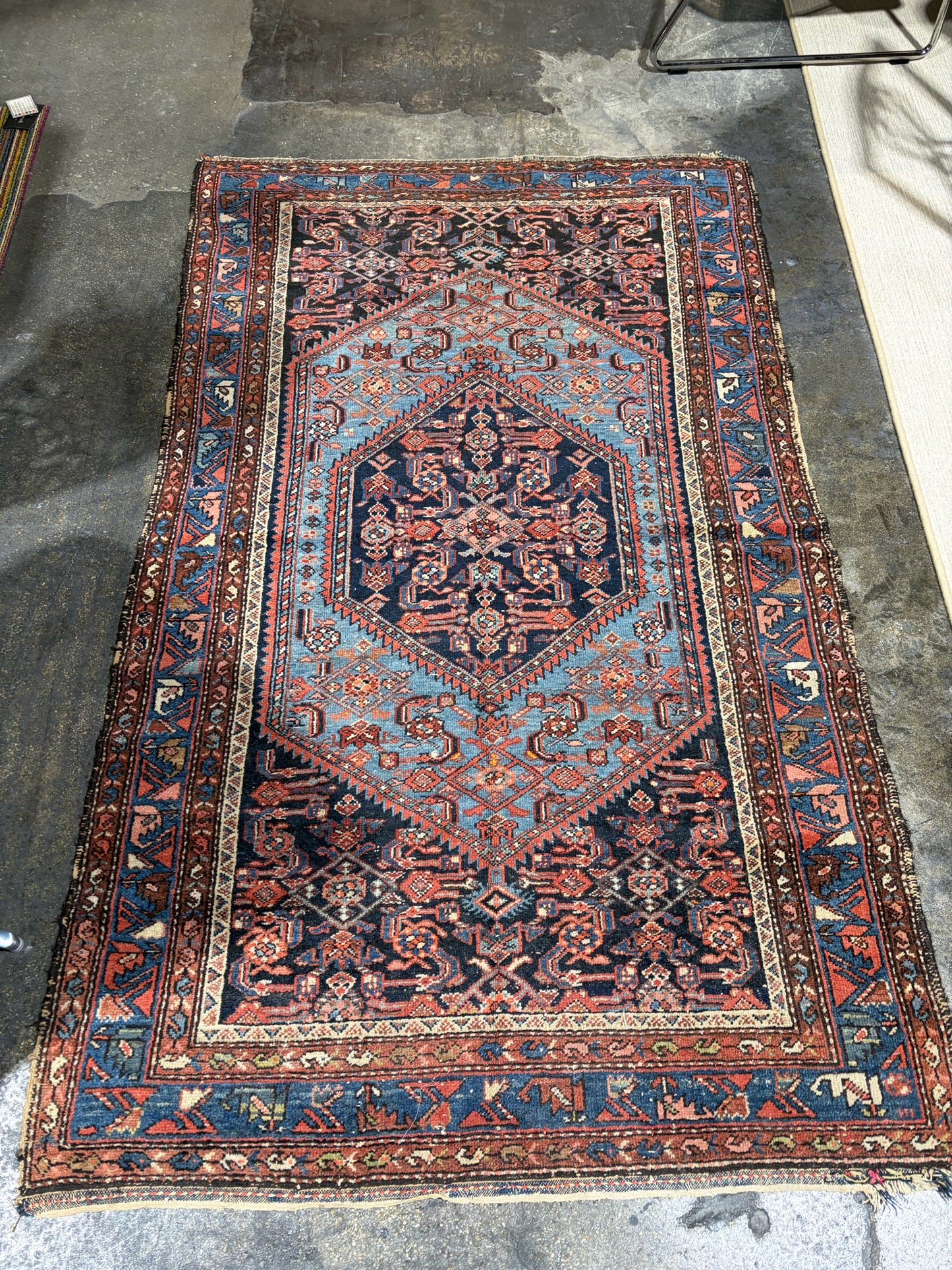 Handknotted Wool Rug, 7' x 4.25'