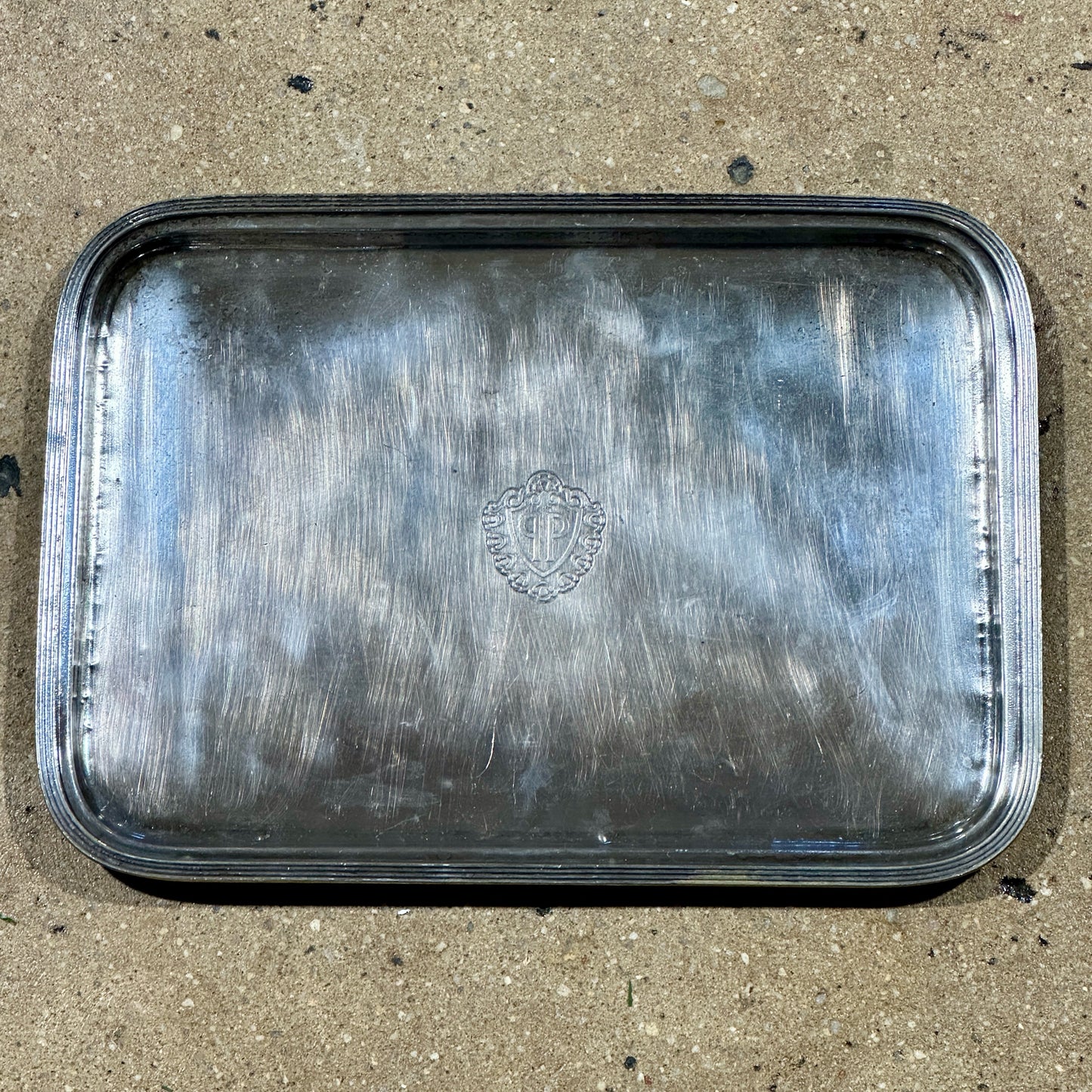 Vintage Silverplate Tray, The Plaza Hotel (NYC), 16.25" L x 11.75" W