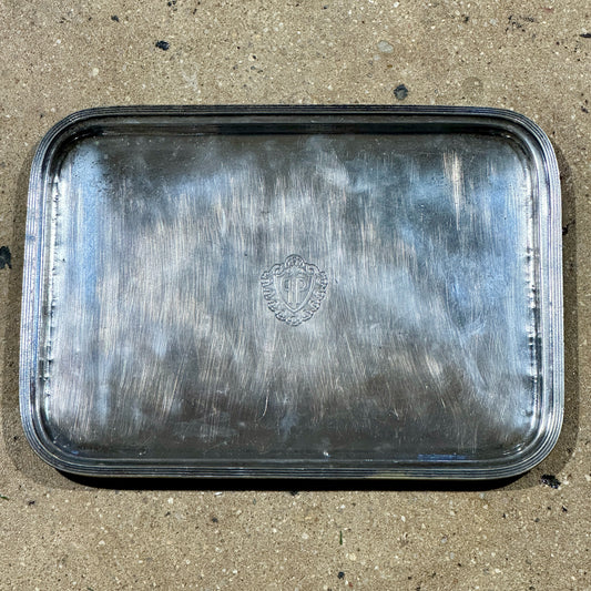 Vintage Silverplate Tray, The Plaza Hotel (NYC), 16.25" L x 11.75" W