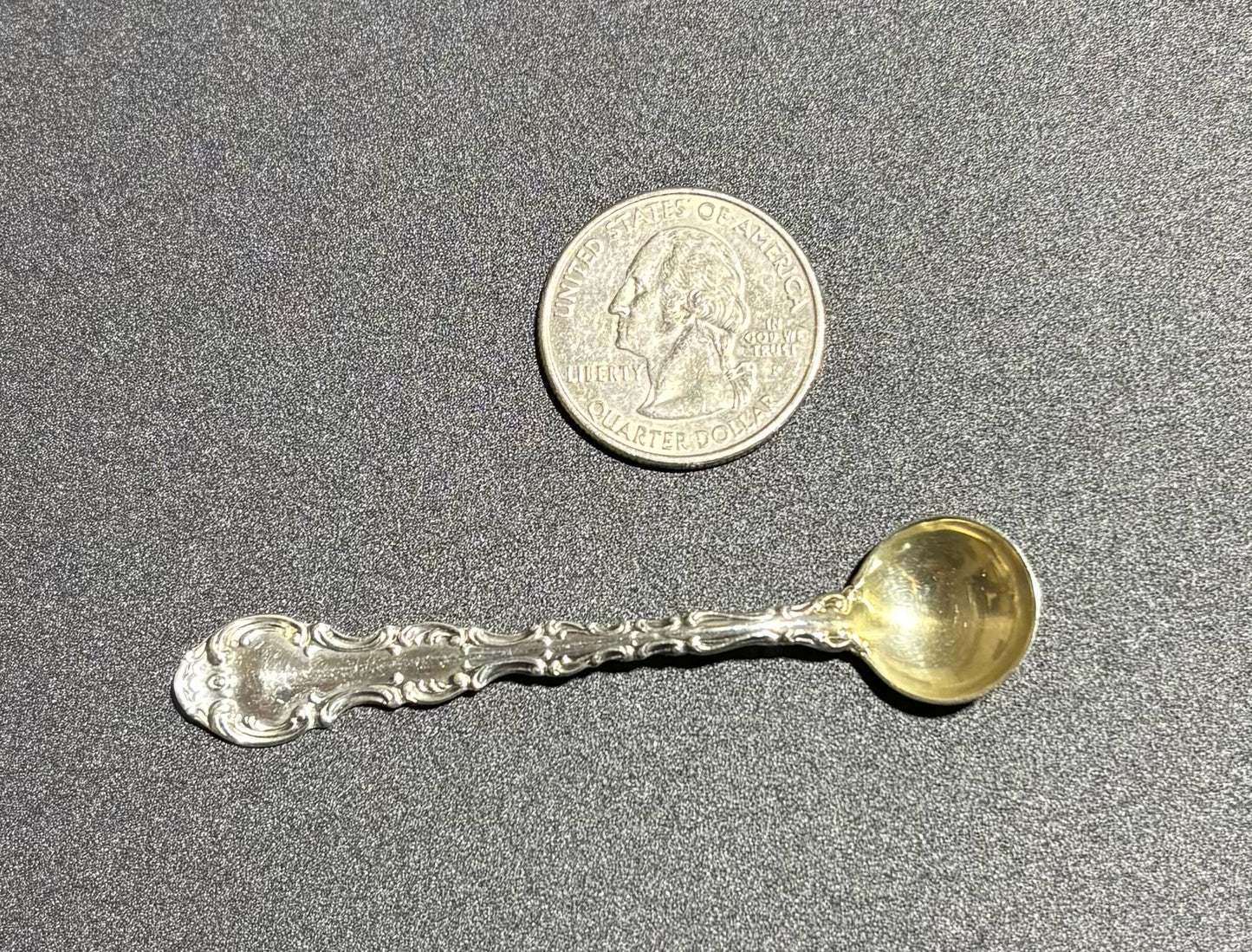 Sterling Salt Spoon Gorham Strasbourg 2.75" L x .75" W