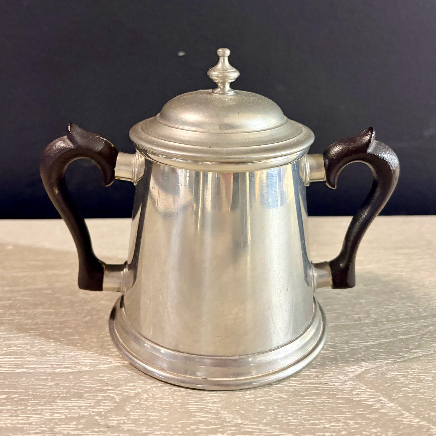 Vintage Kirk Stieff Pewter Coffee Set, 9"H x 8"W x 5"D