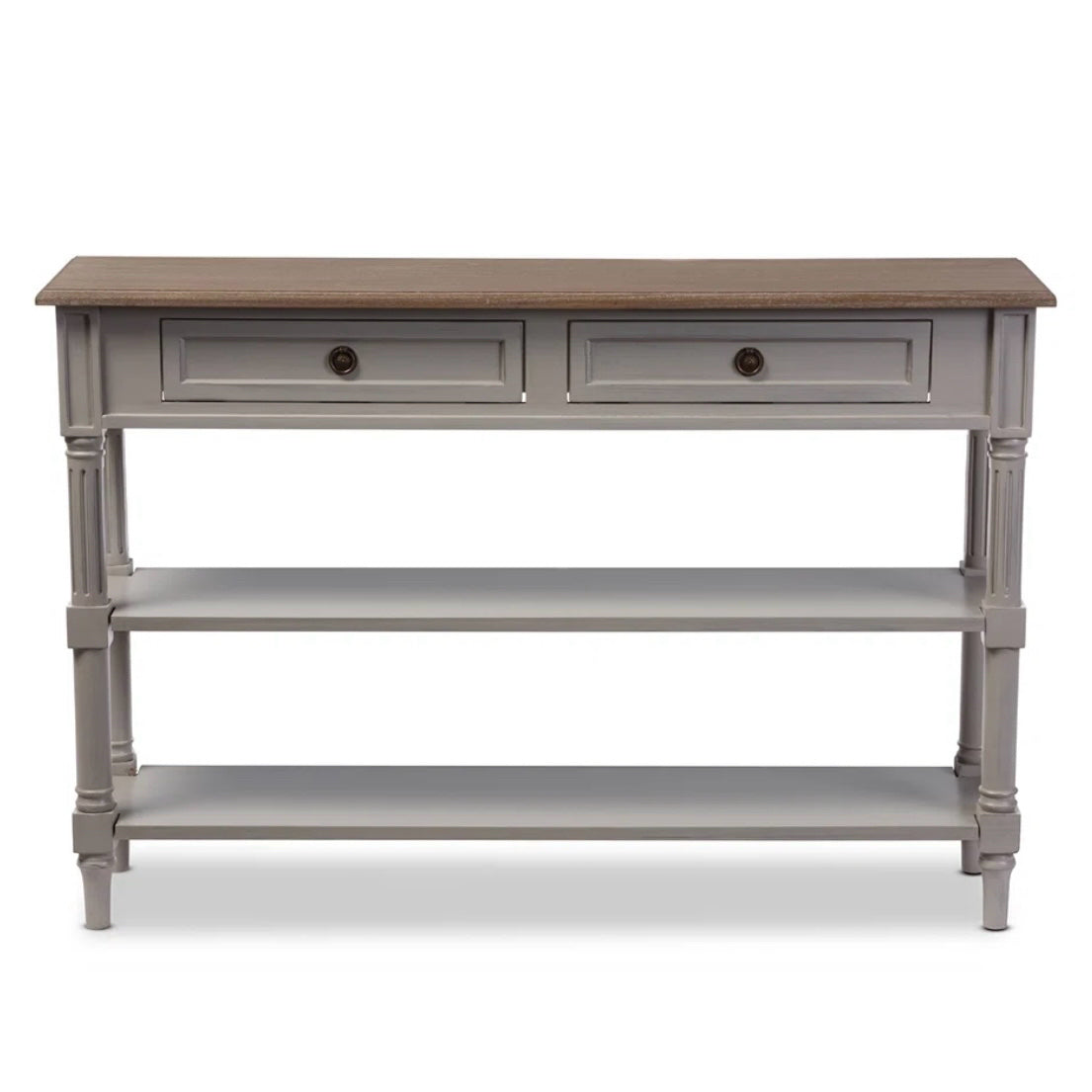 Ophelia & Co. Ballwin Console Table, Grey, 47" L x 12" W x 32" H