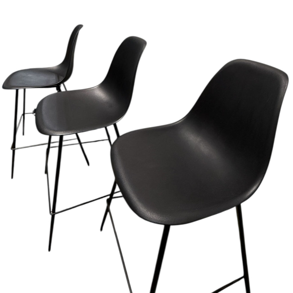 SET of 3 Poly & Bark Isla Counter Stools,18"W x 20"D x 39"H