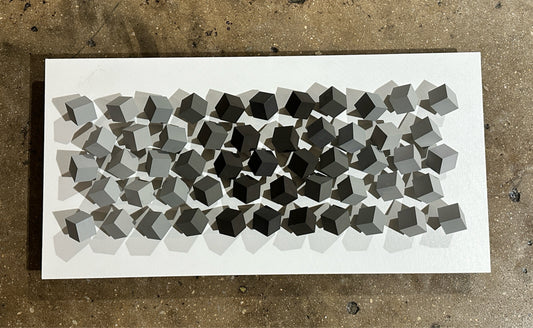 'Big Cubes', Cicero Silva, 147/150,20"W x 39.5"L x 5"H