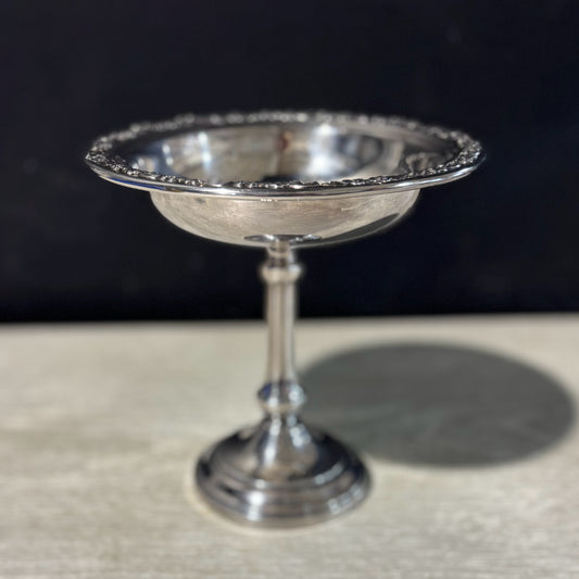 Silverplate Pedestal Dish 6.75" W x 6.5" H