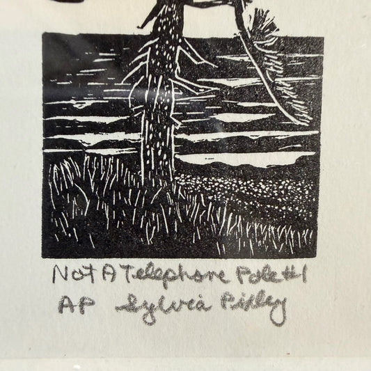 Artist Proof Block Print, Sylvia Pixley, 9.25"W x 11.25"H x 1"D