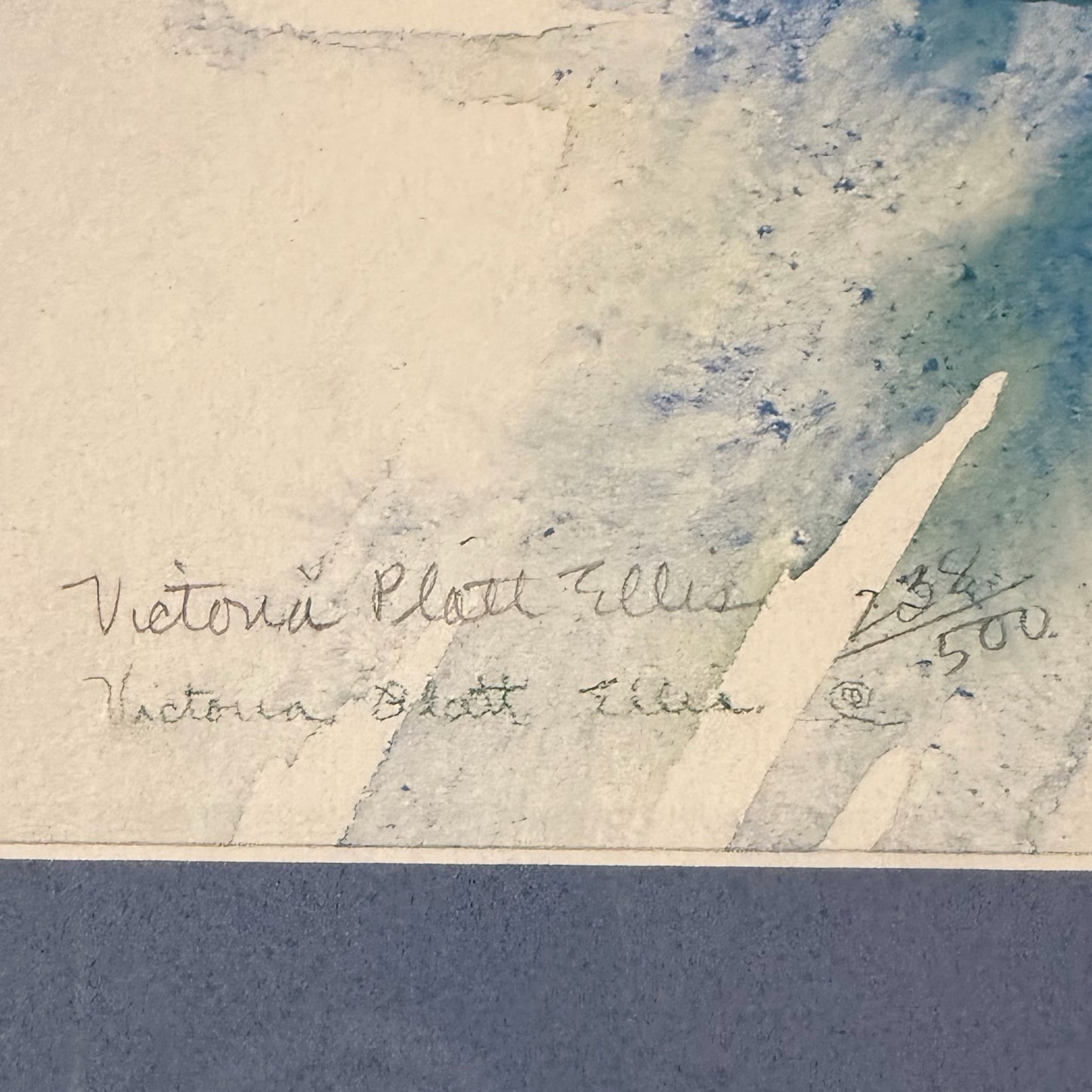 Harbour Front  Watercolor Print by Victoria Platt Ellis, 32.75"W x 18"H x 1"D