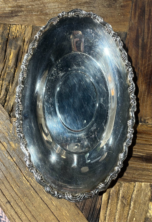 WM Rogers  Silver Plate small tray 10.5L x 7w