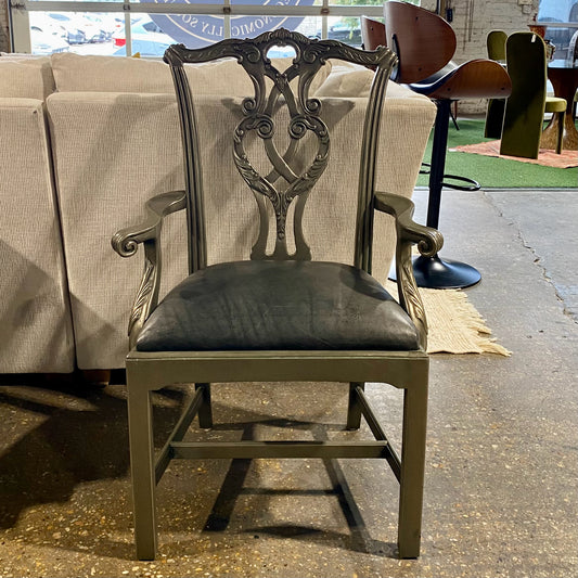Chippendale Arm Chair, 26.25"W x 22"D x 41.5"H