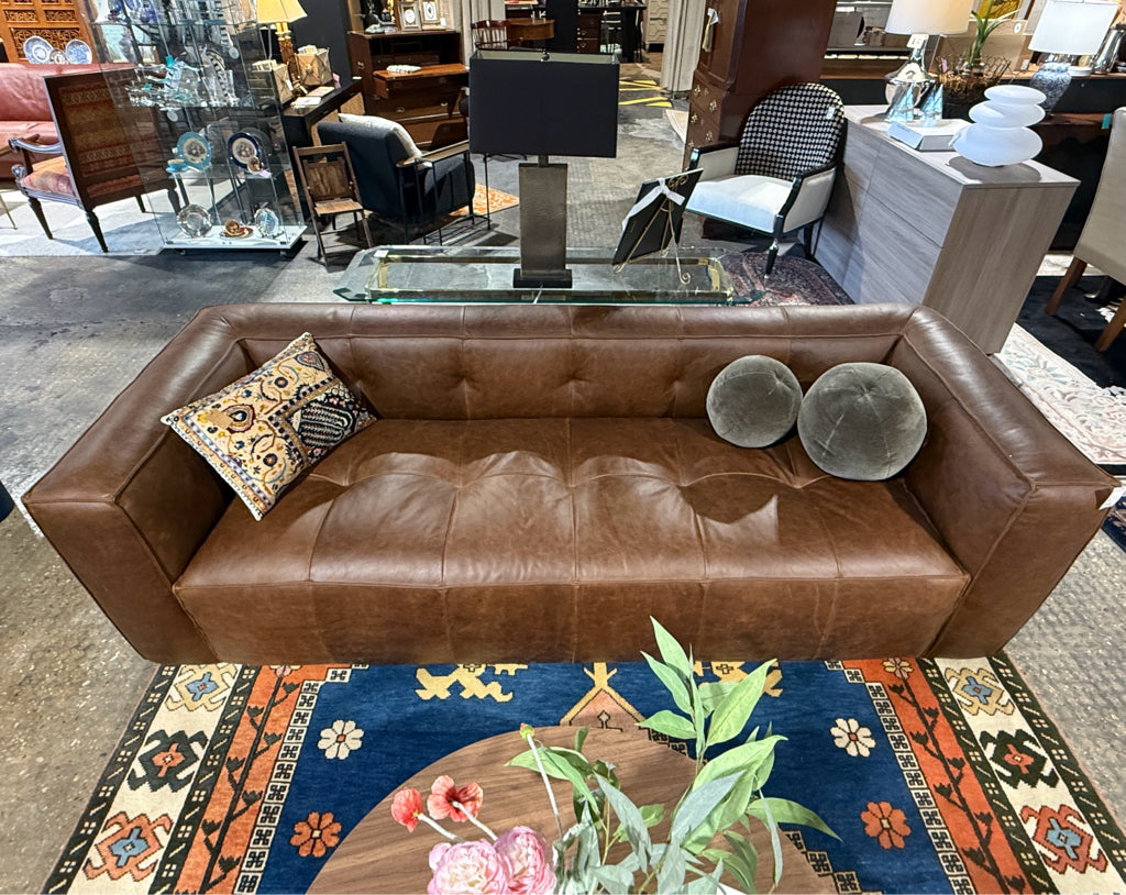 POLY & BARK Capa sofa, chocolate brown, 92"L x 32"D x 27"H