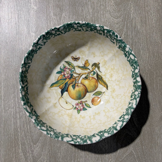 Himark Italian Fruit Bowl, 11" Dia x 4.25"H