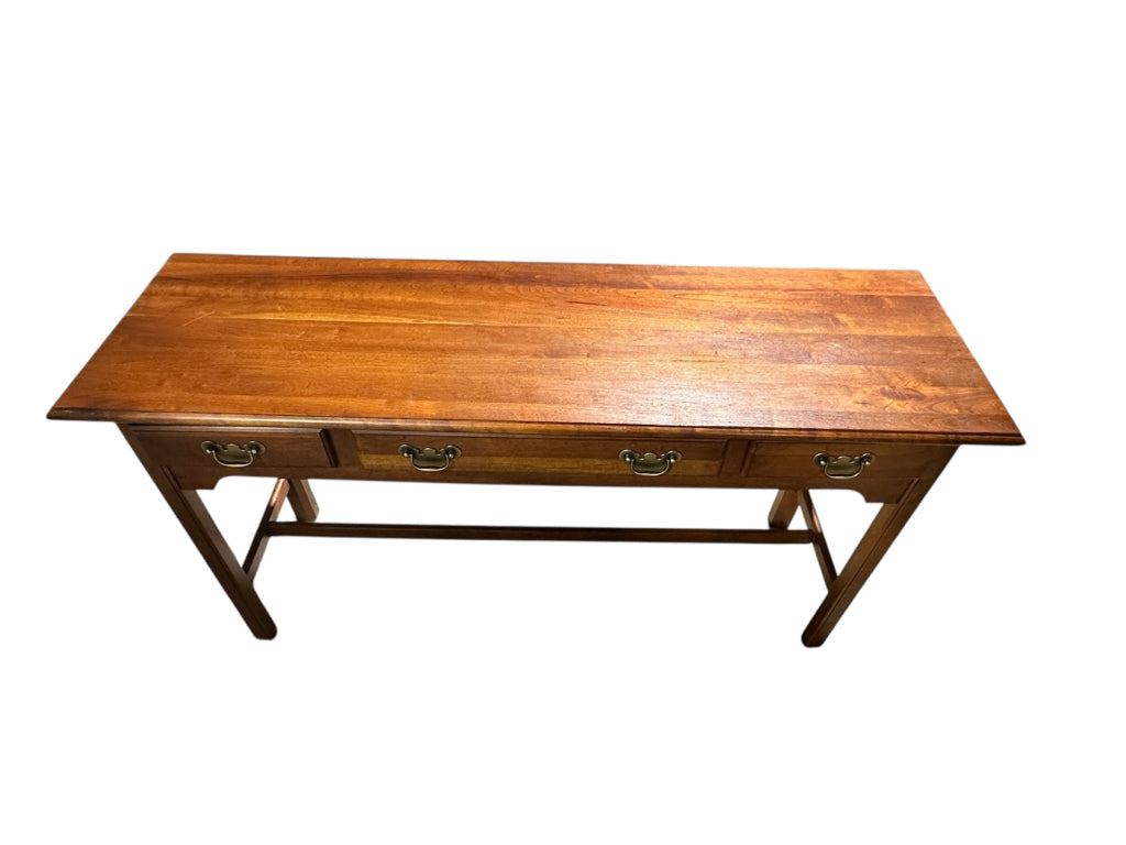 Queen Anne Console Table, cherry finish, 16"D x 52"W x 28.5"H
