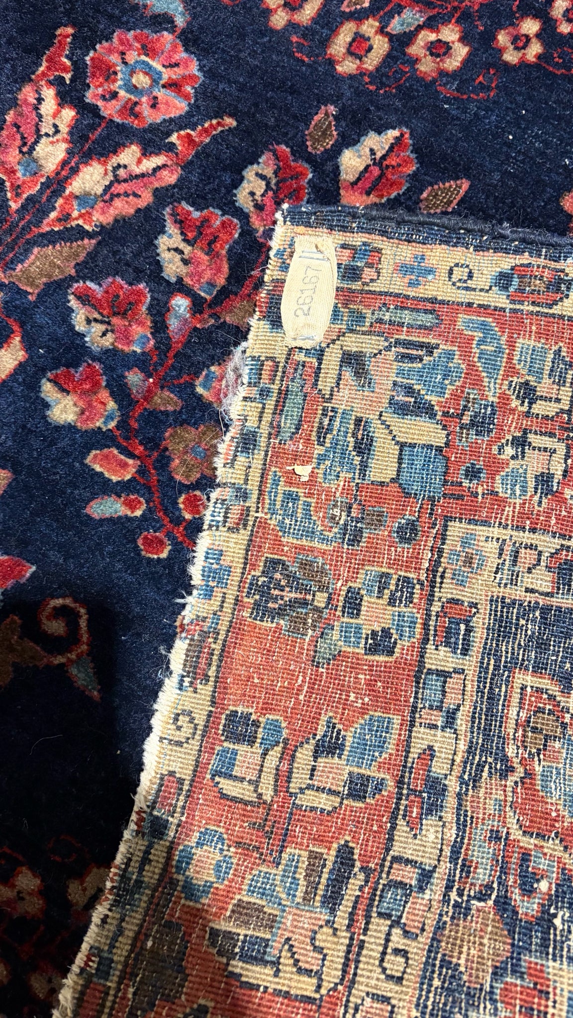 Antique Persian Wool Rug, 5'L x 3'6"W