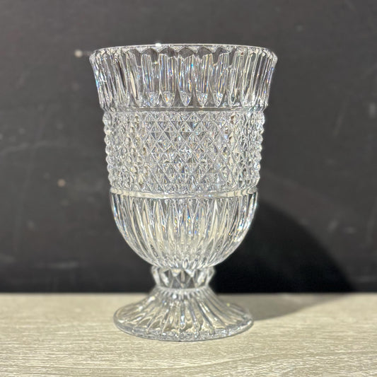 Small Footed Crystal Vase