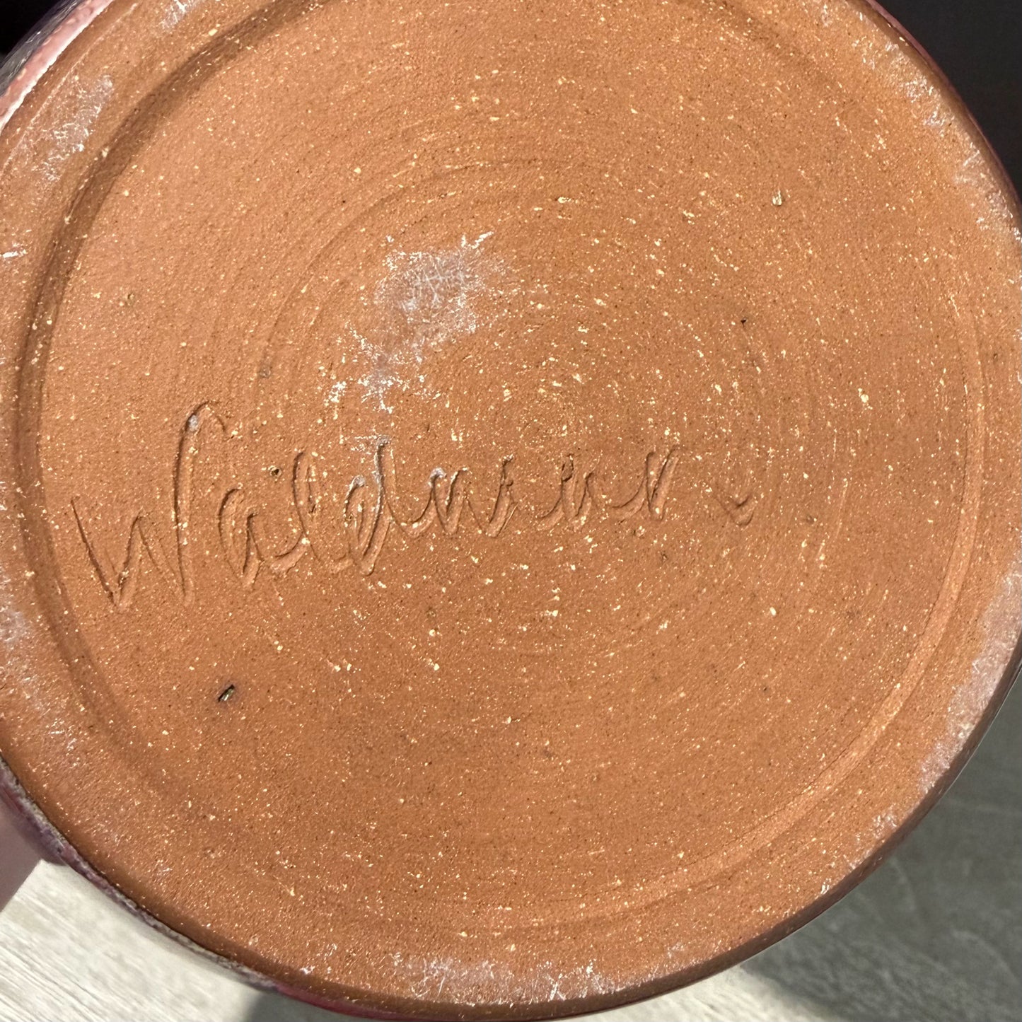 Hand Crafted Stoneware Canister w/Lid,  6.5"Dia x 10"H