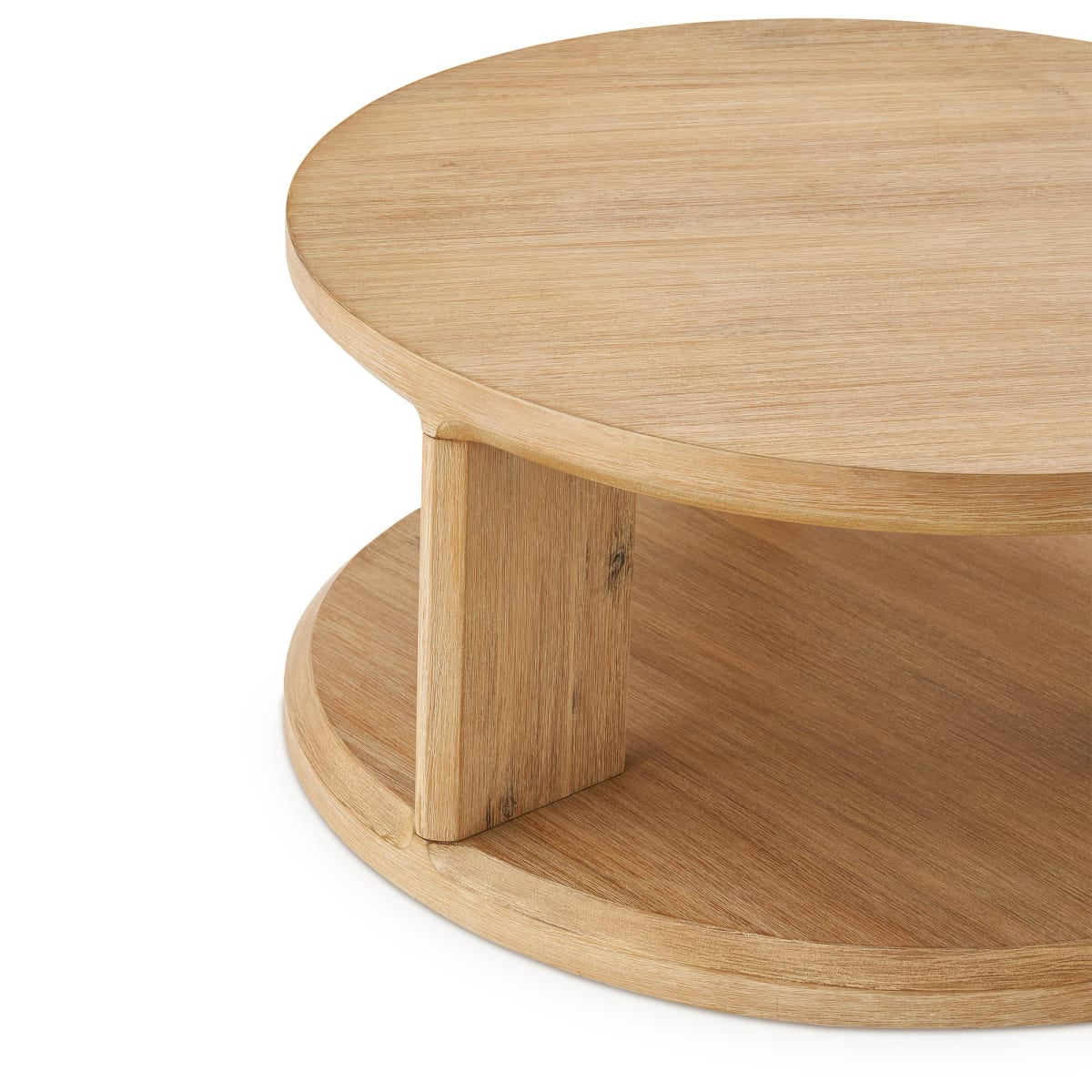 NEW Casa Round Coffee Table, Acacia, 33.5" W x 33.5" D x 15.7" H