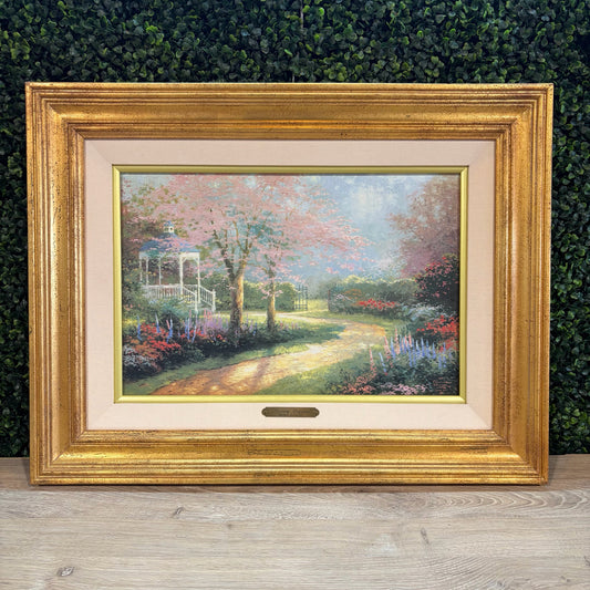 "Morning Dogwood" Hand Highlighted Lithograph by Thomas Kinkade 26"W x 20"H