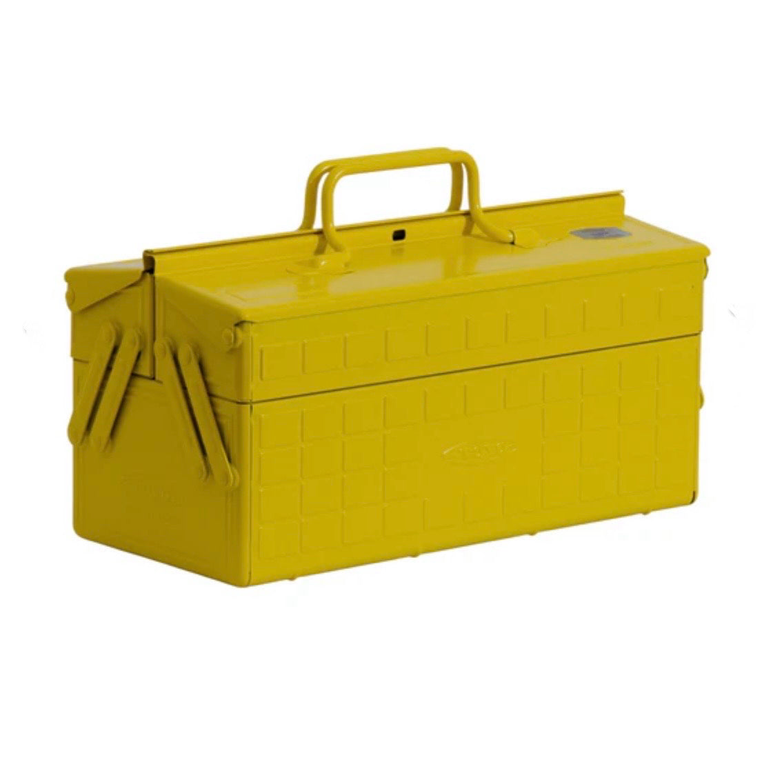 ST-350 Steel Tool Box - AMEICO Yellow, 13.3"W x 6.2"D x 6.6"H