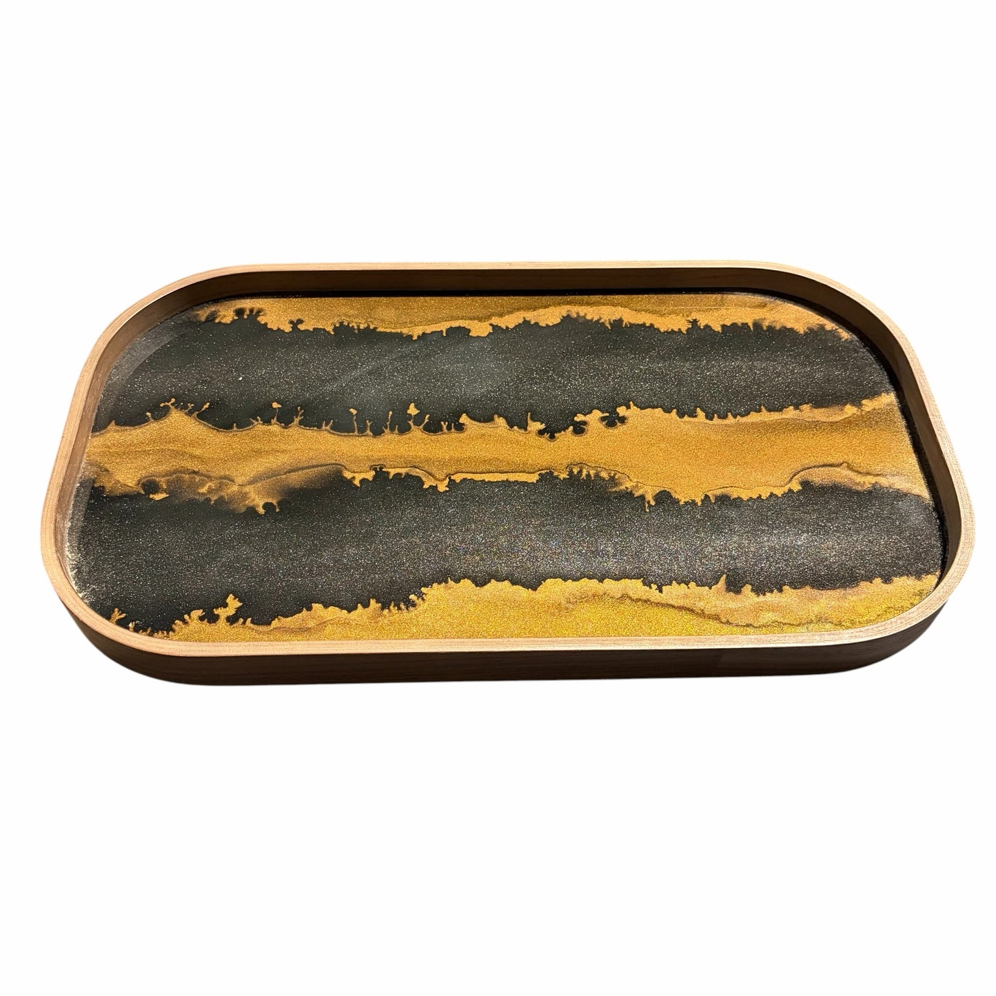 Oblong Valet Tray, Bronze Organic, 16.5" W x 9.42"D x 1.2"H