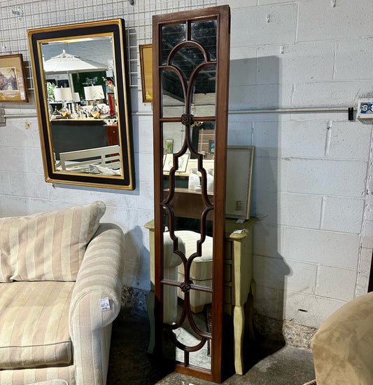 Wood Framed Mirrored Door Panel, 75" L x 16" W x 2" D