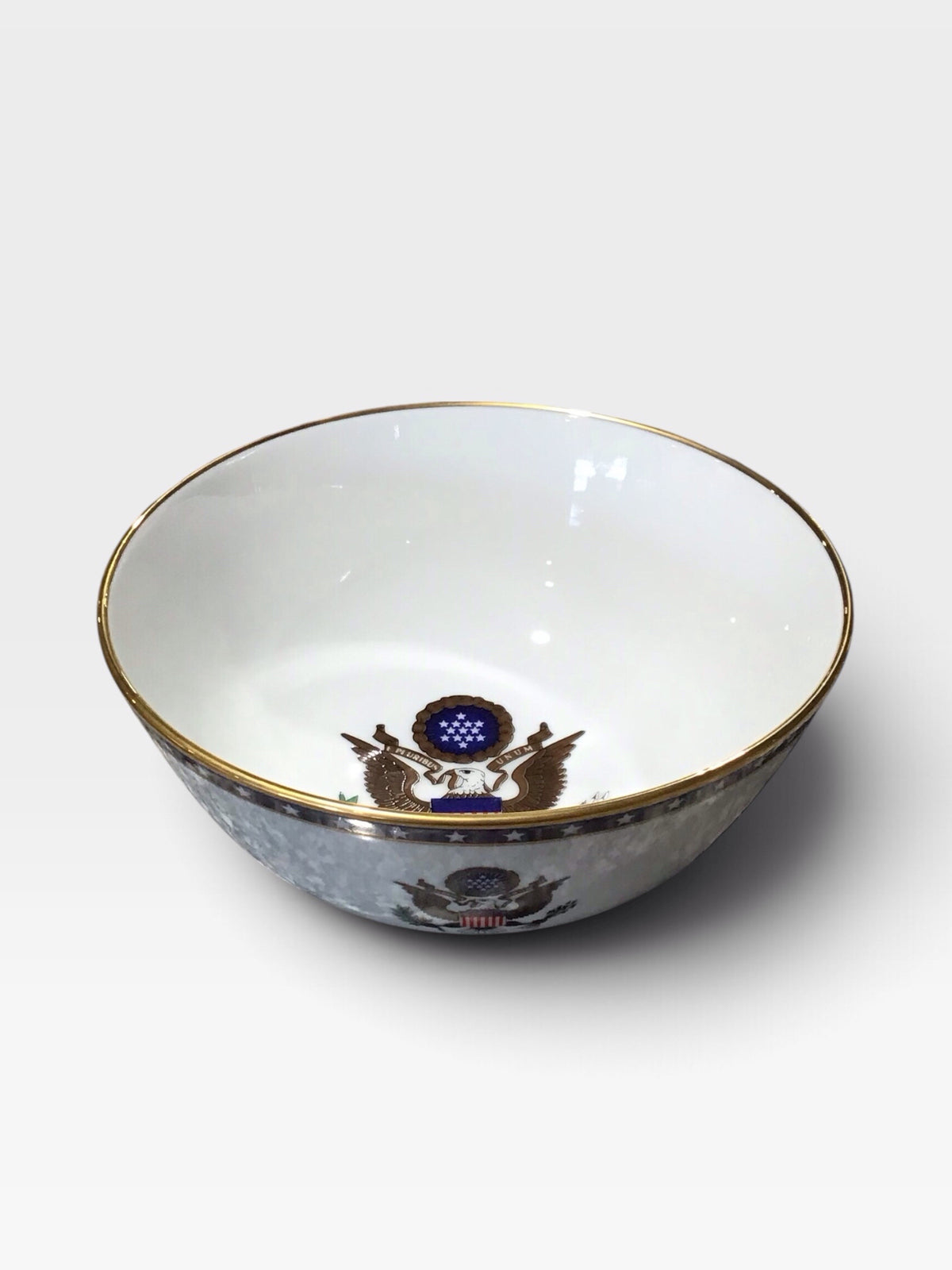 Presentation Bowl Great Seal by Woodmere 7" Diam x 3.5" H