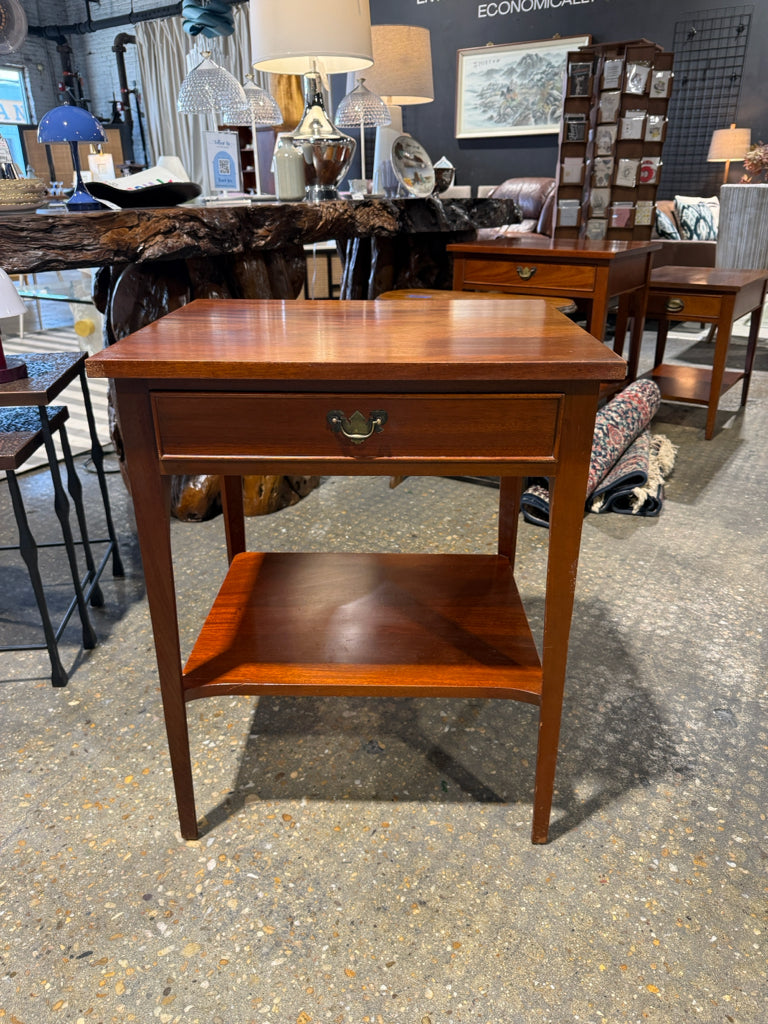 VTG (1969) Craftique side table, walnut, 23"W x 19"D x 29"H