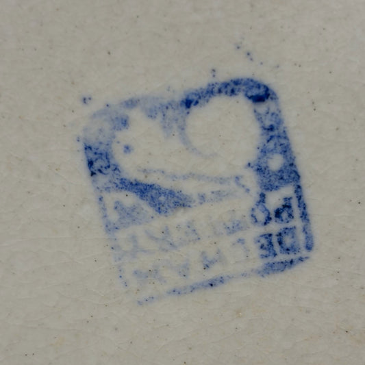 Vintage Dedham Pottery Turkey Plate, 8.5"Dia x 1"D