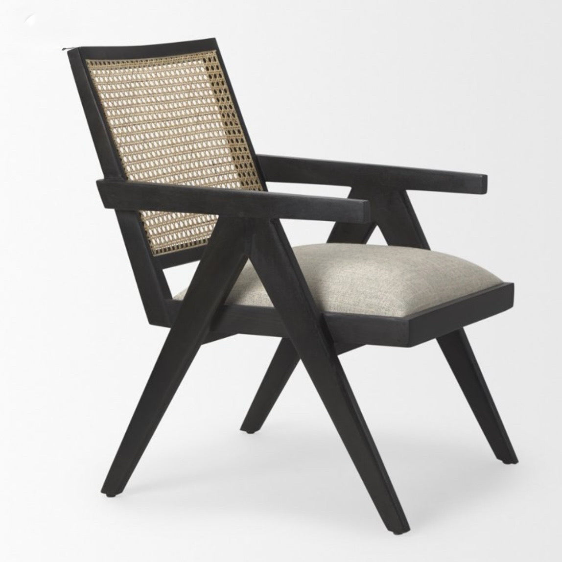 NEW Donna Cane-Back Accent Chair, 21.7"L x 27.5"W x 32"H