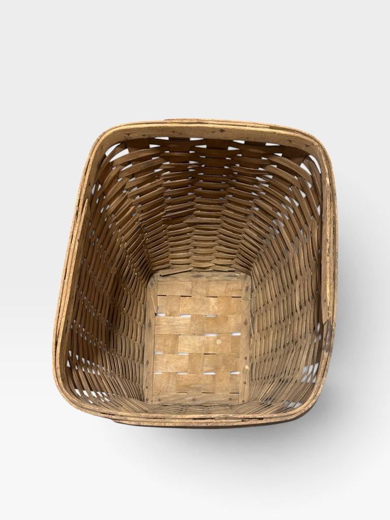 ATQ handwoven wood splint basket