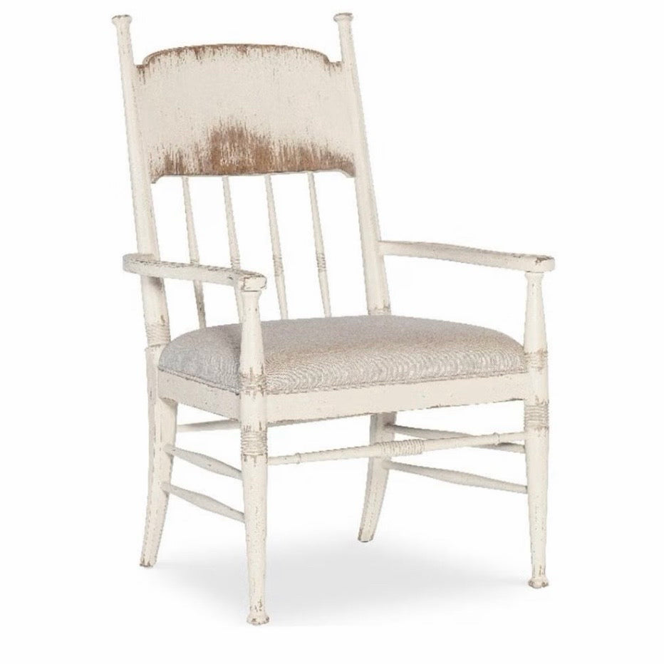 Hooker Furniture Americana Arm Chair, Beige, 26.5"W x 27"D x 42.25"H