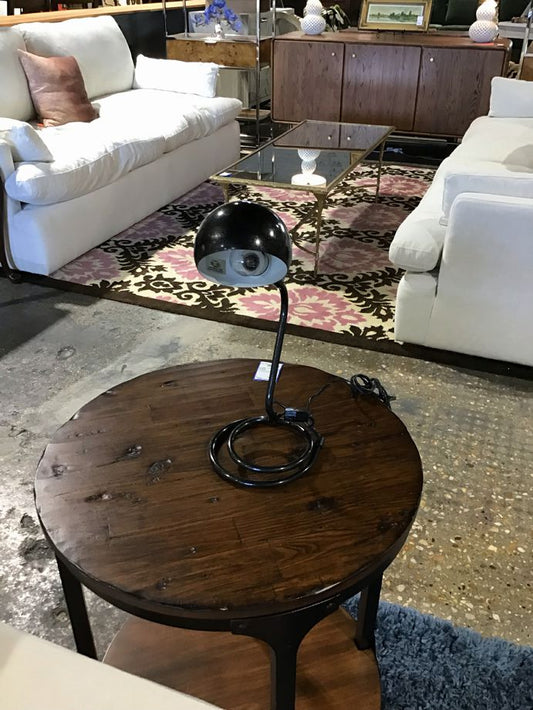 Black Round Ball Lamp 7"x7"x14"