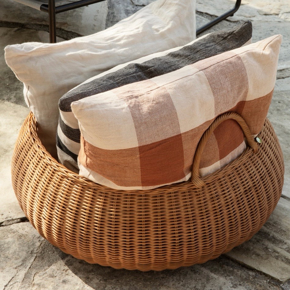 Ferm Braided Basket, 23.6"Dia x 12.6"H