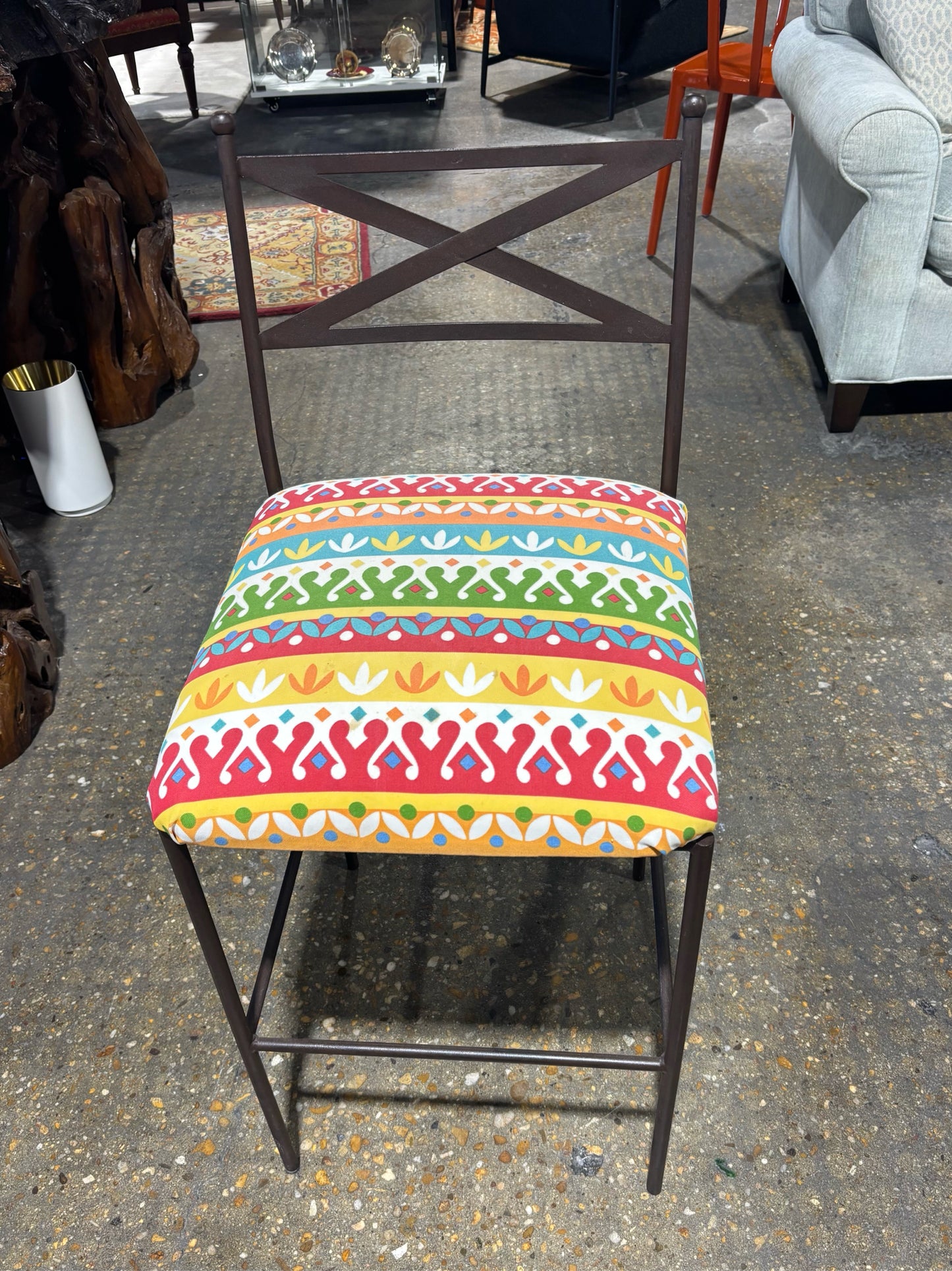 Metal Bar Stool 17" W x 18" D x 36.5" H